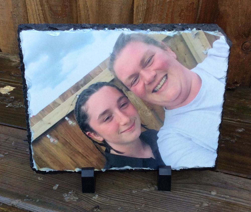 Personalised Photo Slate - Rectangle 19x14cm